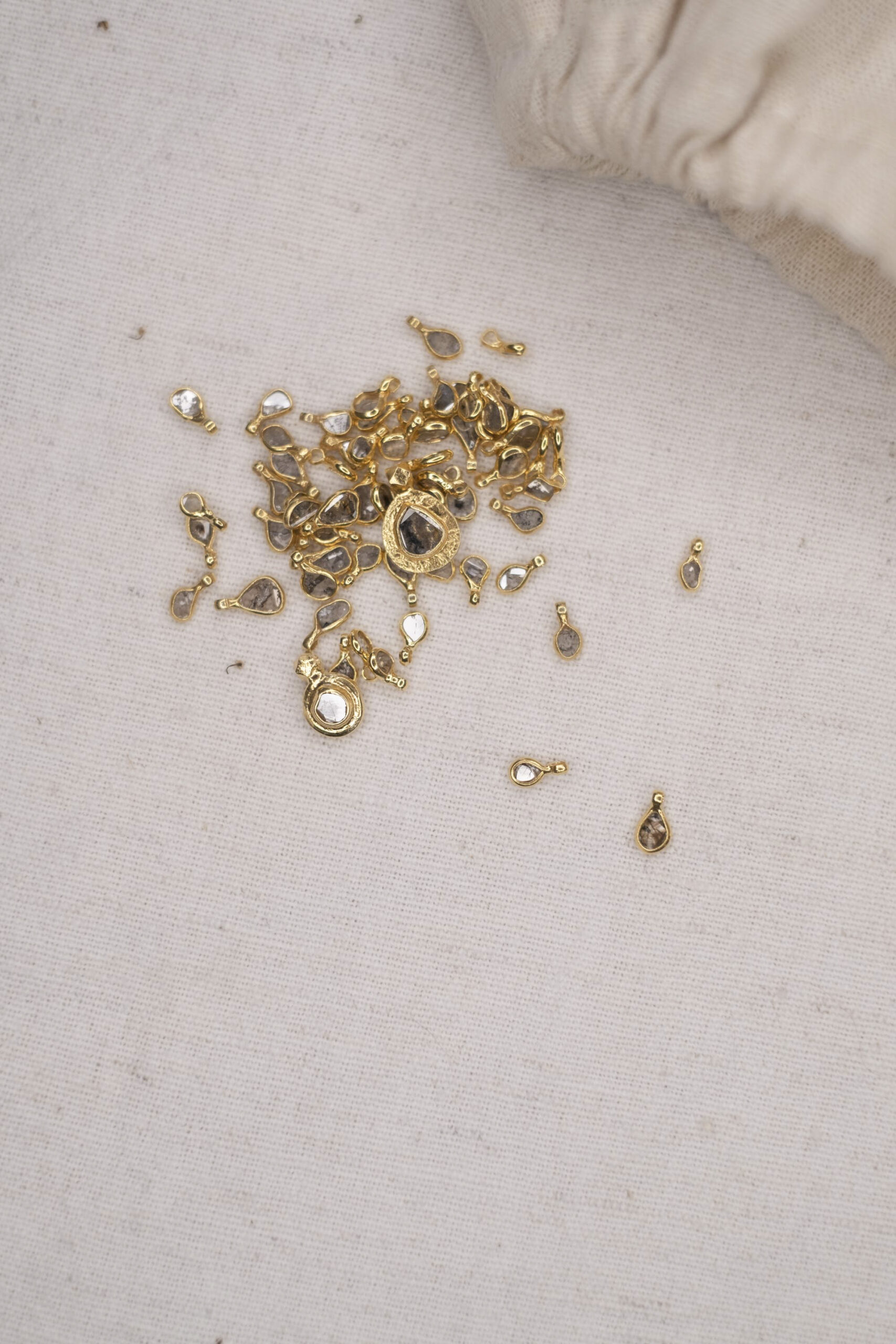 Collier diamant unique plaqué or