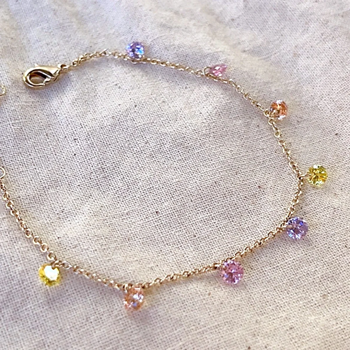 Bracelet Pastel - pierres breloques Diamant – Image 3