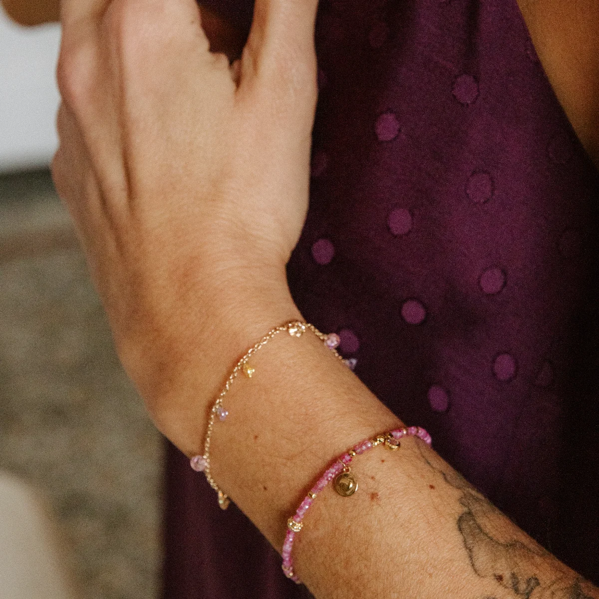 Bracelet Pastel - pierres breloques Diamant – Image 7