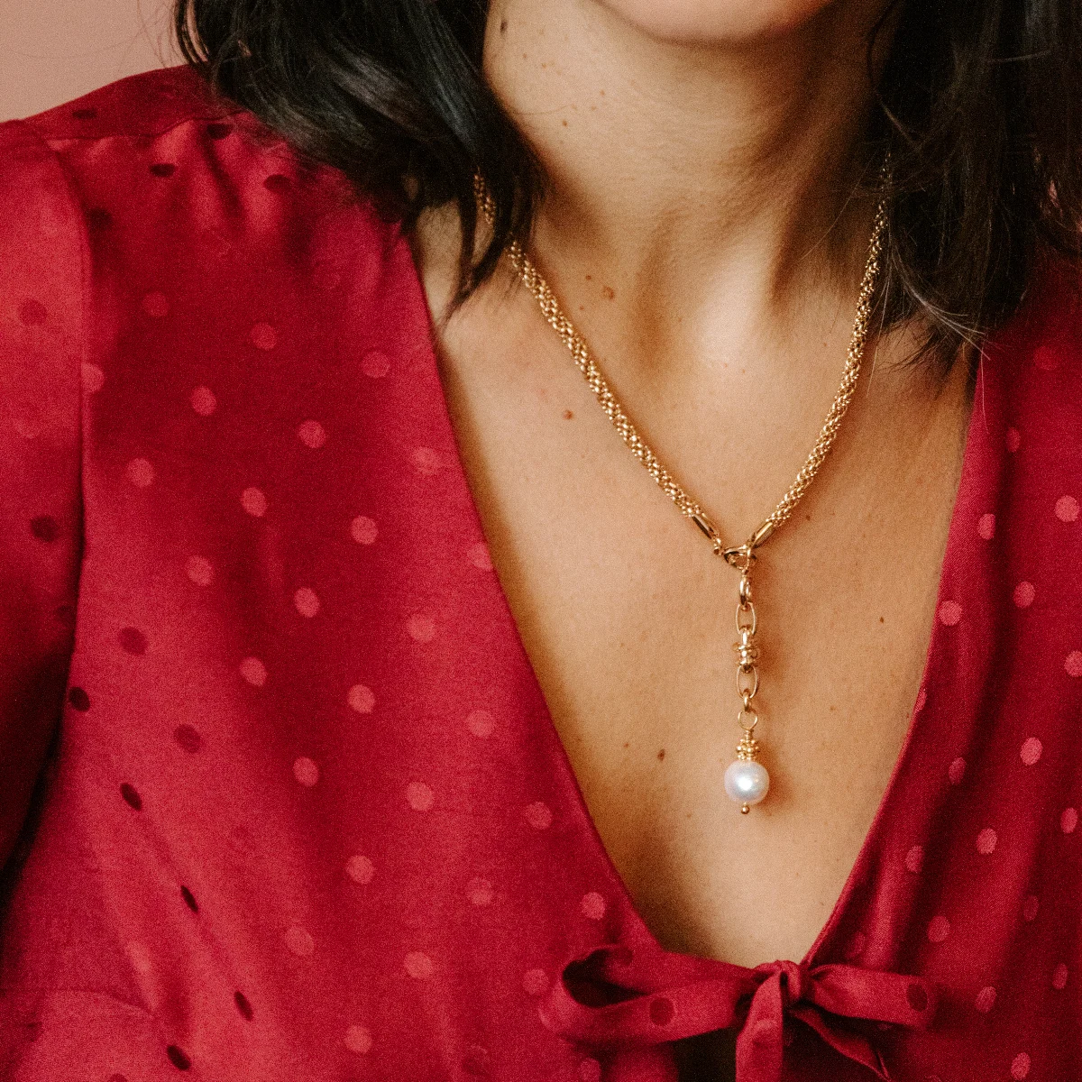 Collier Deva - Perle Nacre – Image 3