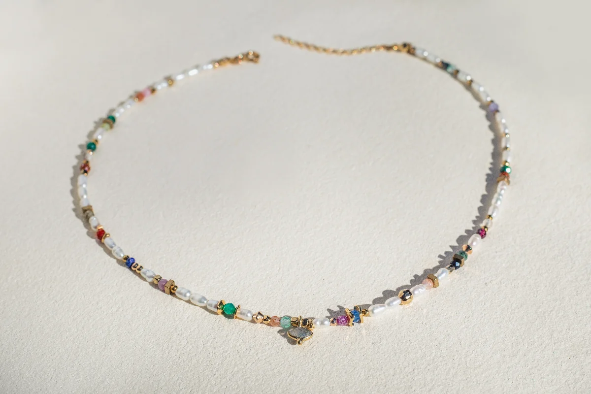 Collier Zazie - Perles de culture & Pierres – Image 2