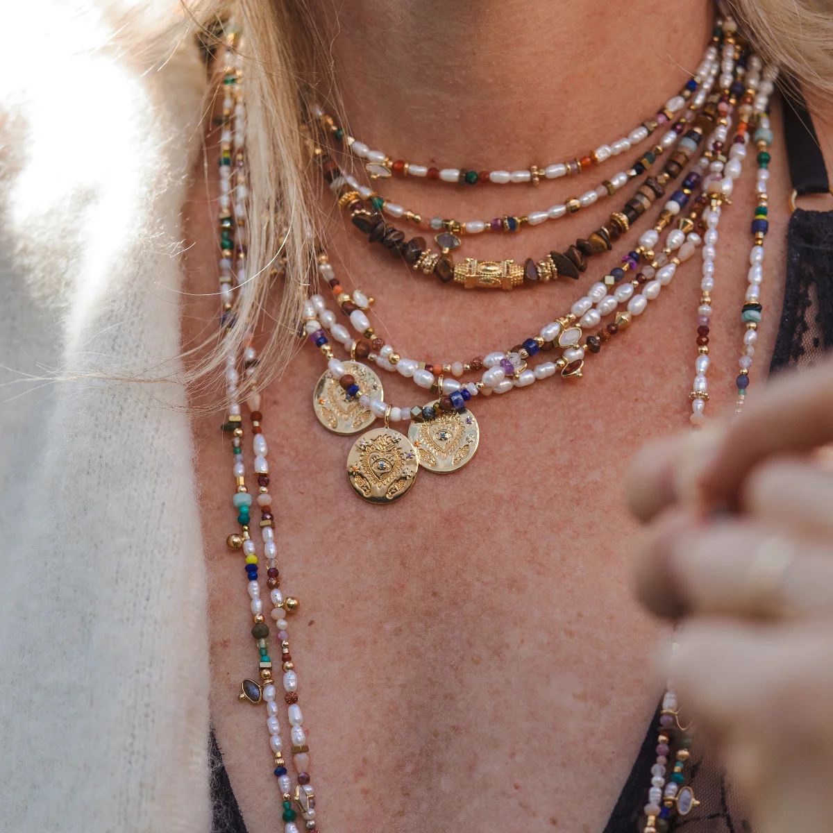 Collier Zazie - Perles de culture & Pierres – Image 6